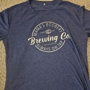 Moms boobery XL Blue Tshirt